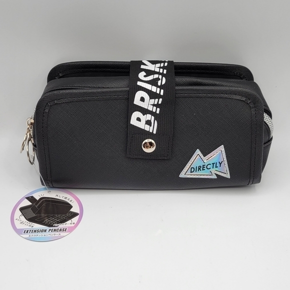 New Crux Directly Brisker Black Pencil Cosmetic Case Pouch - Picture 7 of 7